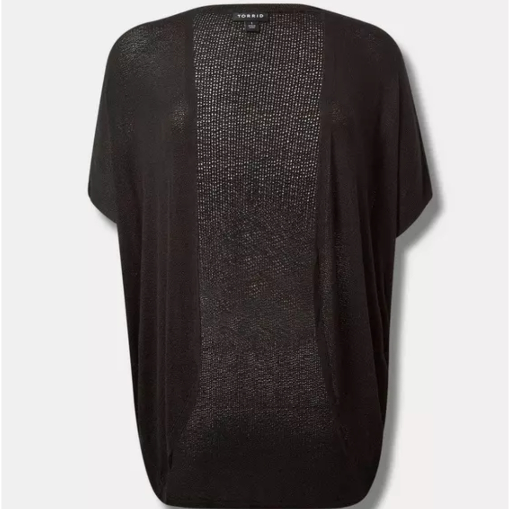 Torrid Black Sheer Top